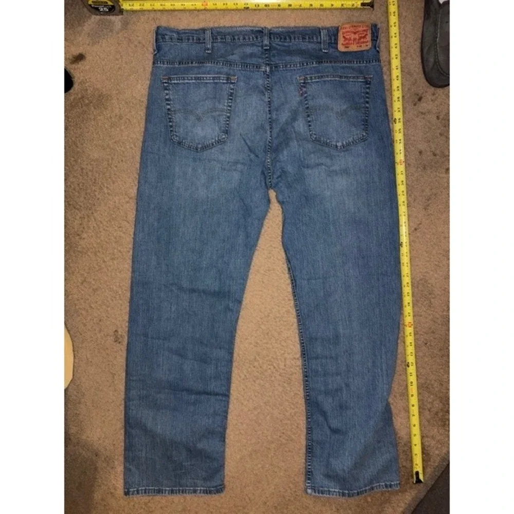 Levis 569 Loose Straight Jeans Mens 40x34 Blue Medium Wash 00569-0386 T35-30